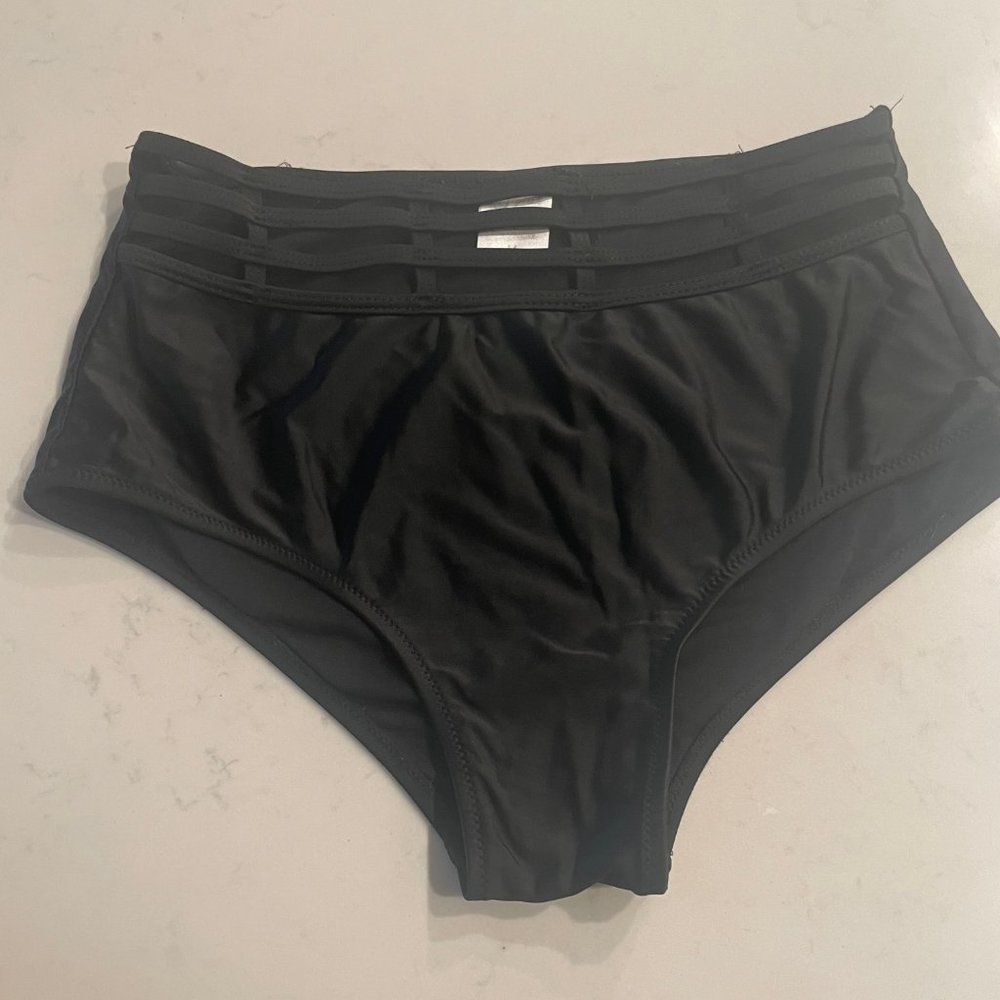 Sexy Black Bikini High Waisted Bottoms